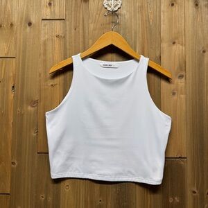 Reoria Butsmooth Sleeveless Halter Neck Double Lined Tank Top